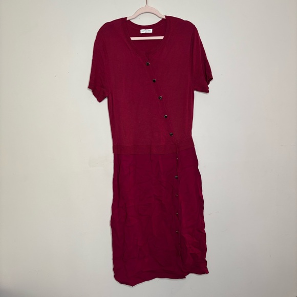 Altuzarra Raspberry Button-Front knee length Dress - Picture 2 of 7